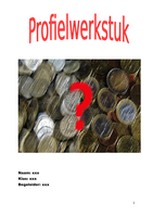 Profielwerkstuk Economie / M&O : van gulden naar euro 