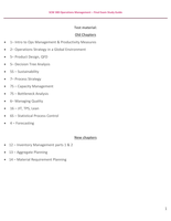 Operations Management Chapters 1-16