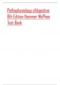 Pathophysiology ofdigestive 8th Edition Hammer McPhee Test Bank