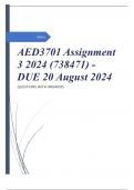 AED3701 Assignment 3 2024 (738471) - DUE 20 August 2024