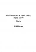 Notes on Civil Resistance in South Africa - IEB History