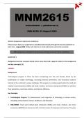 MNM2615 Assignment 1 (Detailed Answers) Semester 2 - Due 23 August 2024