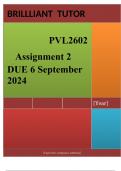 PVL2602 Assignment 2 (COMPLETE ANSWERS) Semester 2 2024 (575542) - DUE 6 September 2024 ; 100% TRUSTED Complete, trusted solutions and explanations