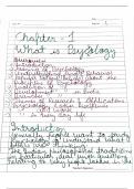 Class 11 psychology chapter 1 ncert cbse handwritten notes 