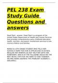 PEL 238 Exam Study Guide Questions and answers.