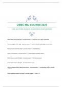 USMC MAI COURSE 2024 WITH GUARANTEED ACCURATE ANSWERS