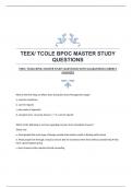 TEEX/ TCOLE BPOC MASTER STUDY QUESTIONS WITH GUARANTEED CORRECT ANSWERS