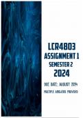 LCR4803 Assignment 1 Semester 2 2024 | Due August 2024