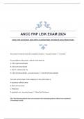 ANCC FNP LEIK EXAM 2024 WITH GUARANTEED COMPLETE SOLUTION|PASS!!