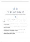 FNP LEIK EXAM REVIEW SET|ACCURATE ANSWERS|ALREADY PASSED!!