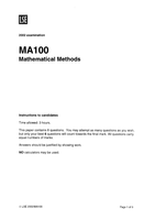 ma100 exam 2002