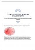 TX PACT: ESSENTIAL ACADEMIC SKILLS 700 EXAM WITH GUARANTEED COMPLETE ANSWERS