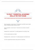 TX PACT “ESSENTIAL ACADEMIC SKILLS 700 TEST EXAM|ACCURATE ANSWERS|COMPLETE TEST!