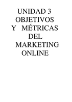 Objetos y métricas del Marketing Online