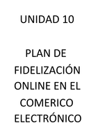 PLAN DE  FIDELIZACIÓN ONLINE EN EL  COMERICO ELECTRÓNICO