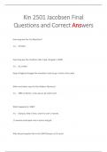 Kin 2501 Jacobsen Final Questions and Correct Answers