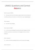 LINA01 Questions and Correct  Answers 