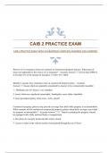 CAIB 2 PRACTICE EXAM WITH GUARANTEED COMPLETE ANSWERS 2024|VERIFIED