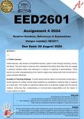 EED2601 Assignment 4 (COMPLETE ANSWERS) 2024 (683211) - DUE 29 August 2024