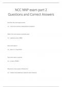 NCC NNP exam part 2 Questions and Correct Answers