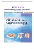 TEST BANK- Beckmann and Ling's Obstetrics and Gynecology 9TH  edition by:( Dr. Robert Casanova , Alice Goepfert M.D. , Nancy A. Hueppchen 2024) LATEST UPDATE |WITH ANSWER KEY