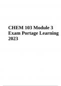 CHEM 103 Module 3 Exam Portage Learning 2024