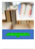 HCM Fundamentals Exam Study Questions and Answers Top Graded 2024 