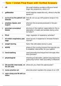 Term 1 Unitek Final Exam with Verified Answers