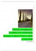 IOS2601 Assignment 1 (COMPLETE ANSWERS) Semester 2 2024 (777697) - DUE 31 July 2024