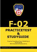 F-02 Practice Test & Study Guide With Complete Solution 100% correct.