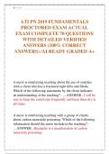 ATI PN 2019 FUNDAMENTALS  PROCTORED EXAM ACTUAL  EXAM COMPLETE 70 QUESTIONS  WITH DETAILED VERIFIED  ANSWERS (100% CORRECT  ANSWERS) /ALREADY GRADED A+