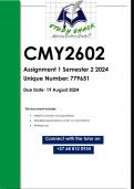 CMY2602 Assignment 1 (QUALITY ANSWERS) Semester 2 2024