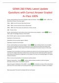 SOWK 260 FINAL Latest Update Questions with Correct Answer Graded A+ Pass 100%