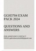 GGH3704 Exam pack 2024 (Questions and answers)