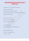 NP235 MedSurg Questions With Solutions  100% Correct