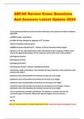 ABFAS Review Exam Questions And Answers Latest Update 2024