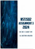 NST1502 Assignment 3 2024 | Due 13 August 2024