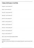 Chem 124 Exam 1 Cal Poly With Complete Solutions Latest Update