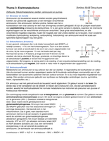 Stofwisseling & Endocrinologie Thema 3: Eiwitstofwisseling