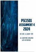 PSC1501 Assignment 4 2024 | Due 16 August 2024