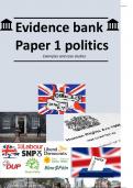 Alevel politics paper 1 evidence bank