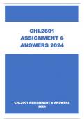 CHL2601 ASSIGNMENT 6 ANSWERS 2024