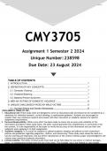 CMY3705 Assignment 1 (ANSWERS) Semester 2 2024 - DISTINCTION GUARANTEED