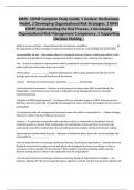 RIMS - CRMP Complete Study Guide; 1 Analyze the Business Model, 2 Developing Organizational Risk Strategies, 3 RIMS CRMP-Implementing the Risk Process, 4 Developing Organizational Risk Management Competency, 5 Supporting Decision Making, ,