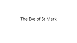 The Eve of St. Mark - John Keats Analysis