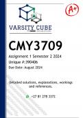 CMY3709 Assignment 1 (DETAILED ANSWERS) Semester 2 2024 - DISTINCTION GUARANTEED