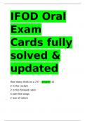 IFOD Oral Exam Cards fully solved & updated.