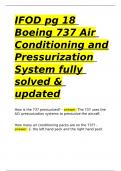 IFOD pg 18 Boeing 737 Air Conditioning and Pressurization System fully solved & updated.