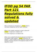 IFOD pg 54 FAR Part 121 Regulations fully solved & updated