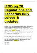 IFOD pg 70 Regulations and Scenarios fully solved & updated